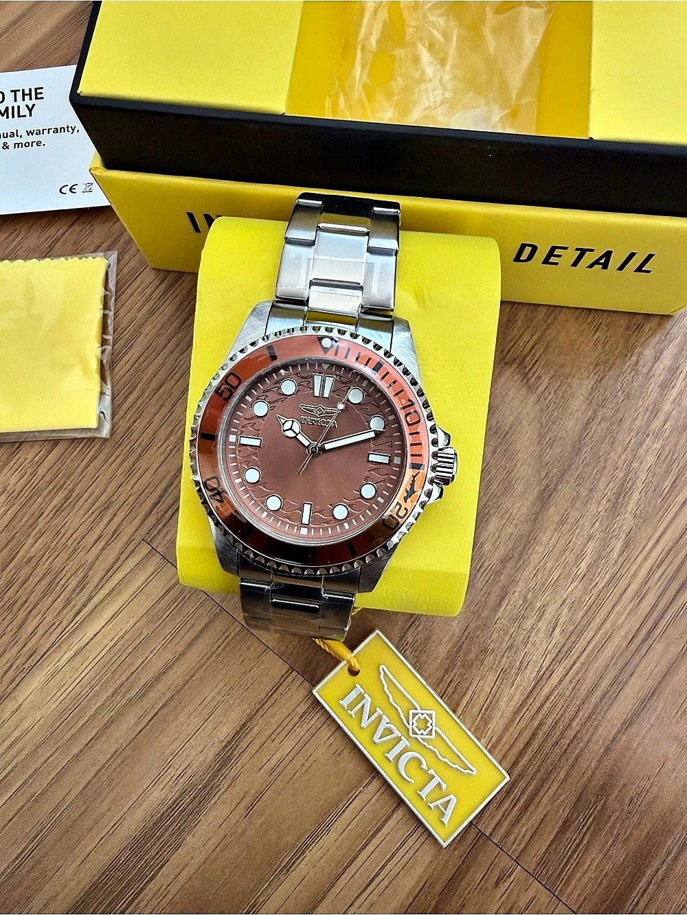 Invicta Pro Diver Kromatyk Men's Watch 50816 Silver & Brown
